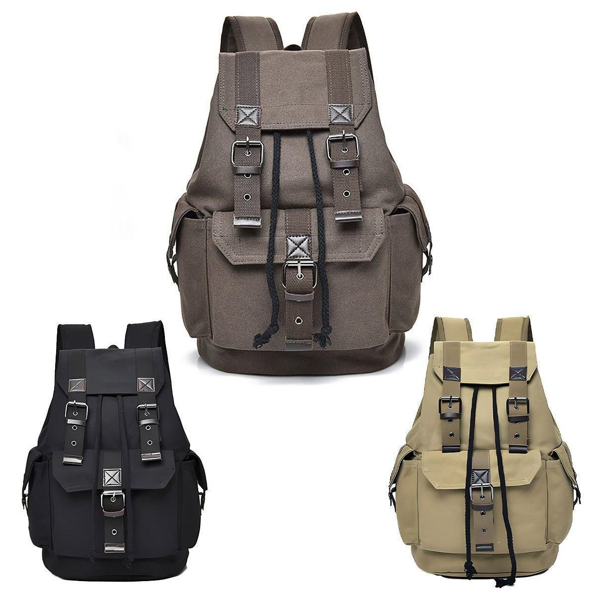 Unisex Retro Rucksack Large Capacity Travel Bag Leisure Backpack