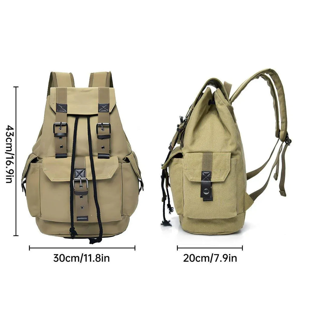 Unisex Retro Rucksack Large Capacity Travel Bag Leisure Backpack