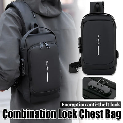 Multifunctional Combination Lock Chest Bag