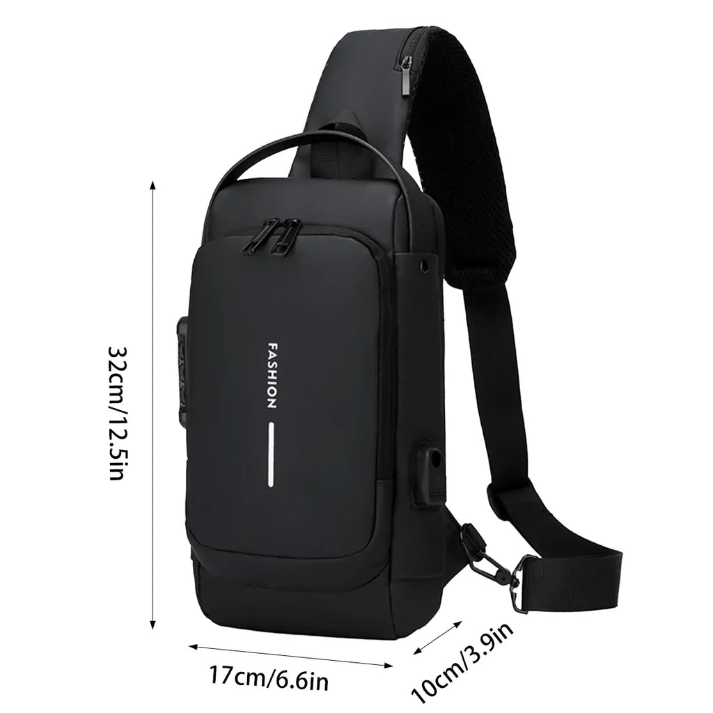 Multifunctional Combination Lock Chest Bag