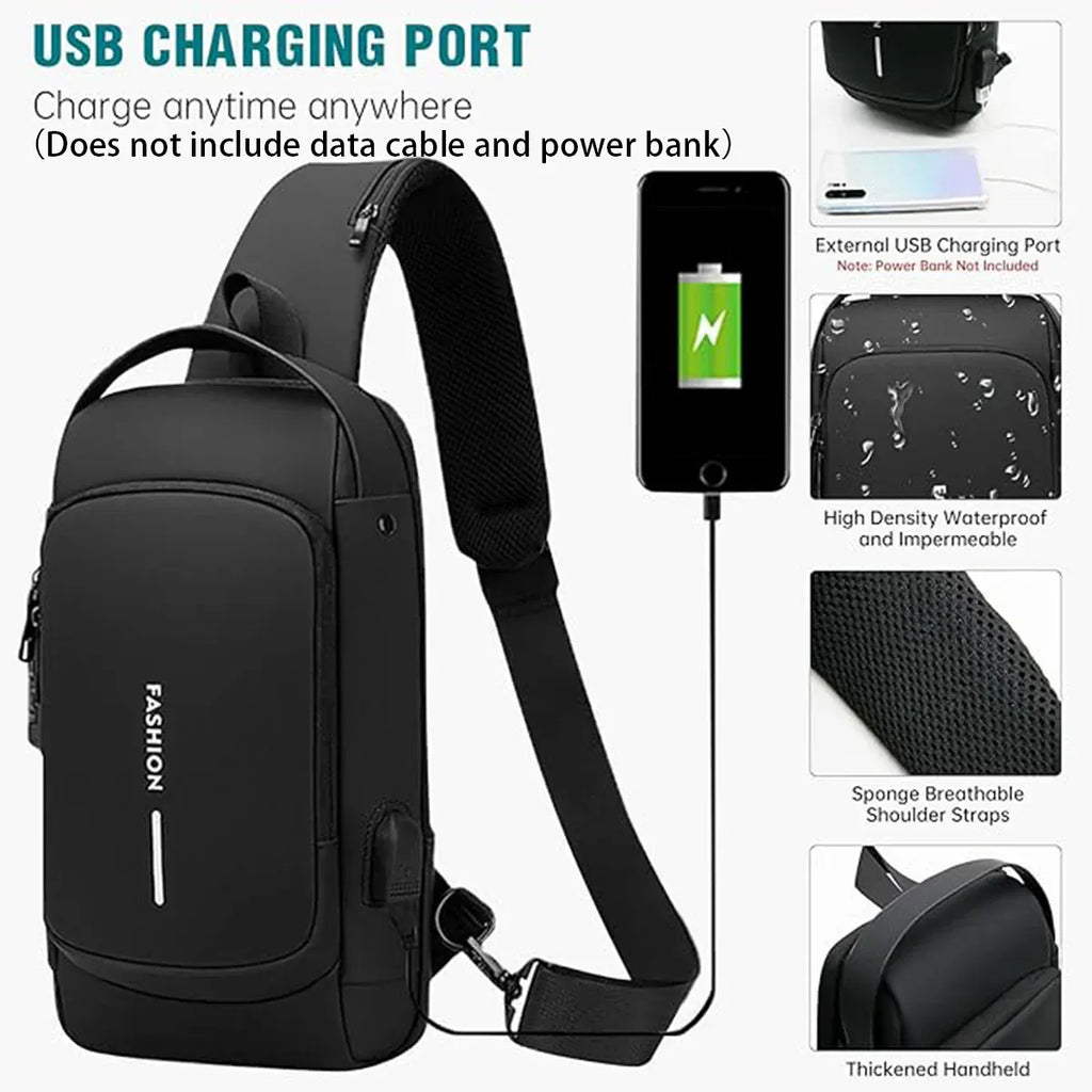 Multifunctional Combination Lock Chest Bag
