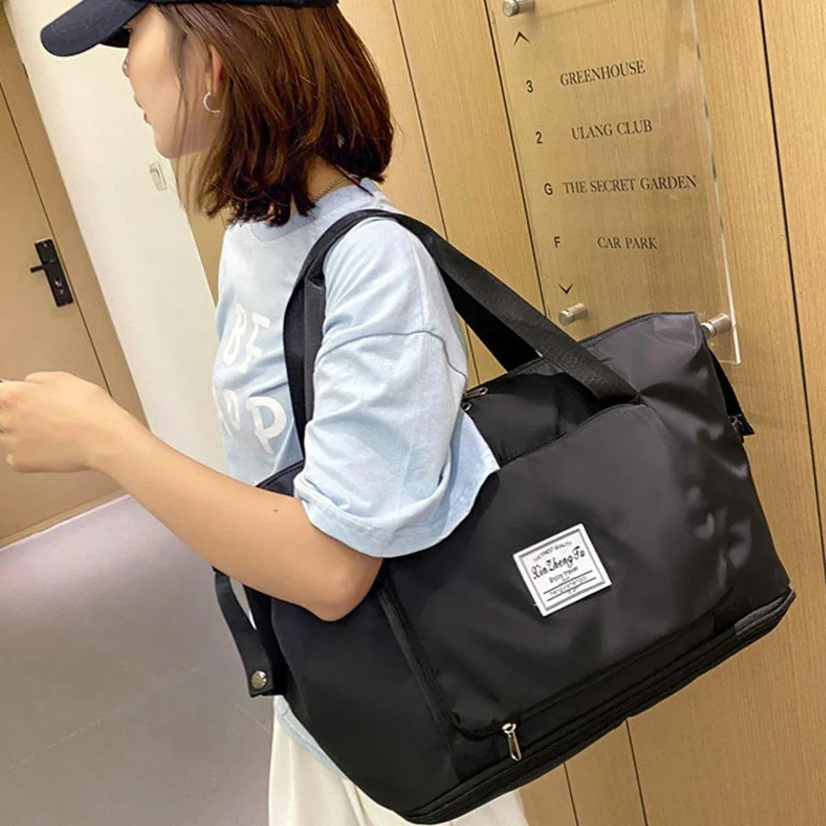 Large Capacity Travel Bag Foldable Luggage Tote Lightweight