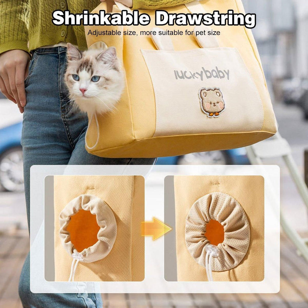 Portable Breathable Adjustable Crossbody Pet Carrier Bag Large
