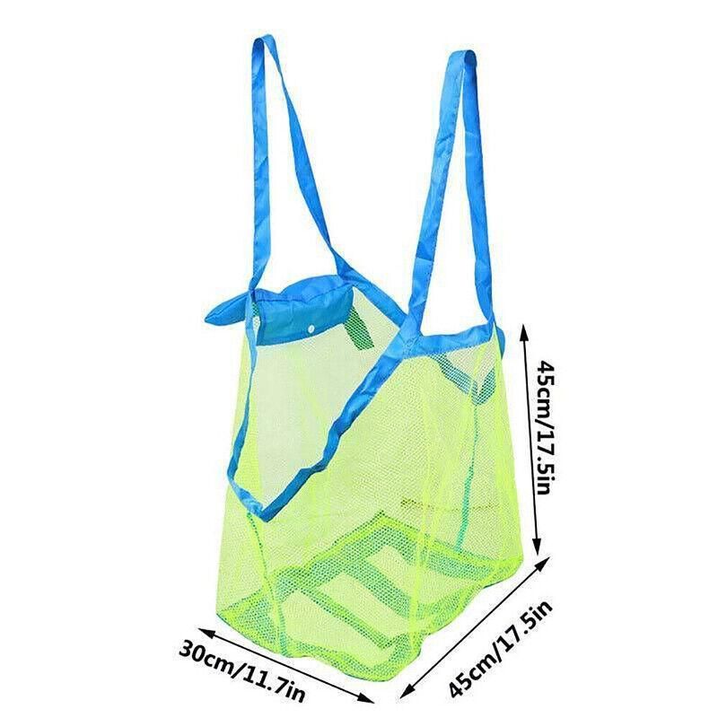Mesh Beach Toy Bag Sand Away Tote for Swimming Pool Storage S or L