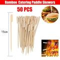 Bamboo Paddle Skewers for Finger Food, 12 cm