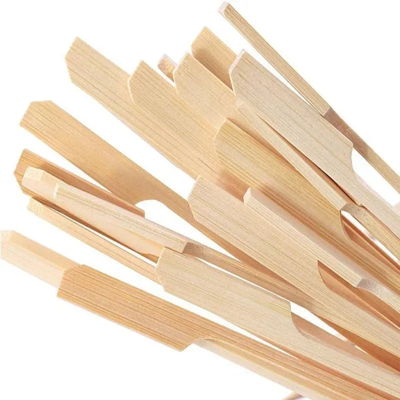 Bamboo Paddle Skewers for Finger Food, 12 cm