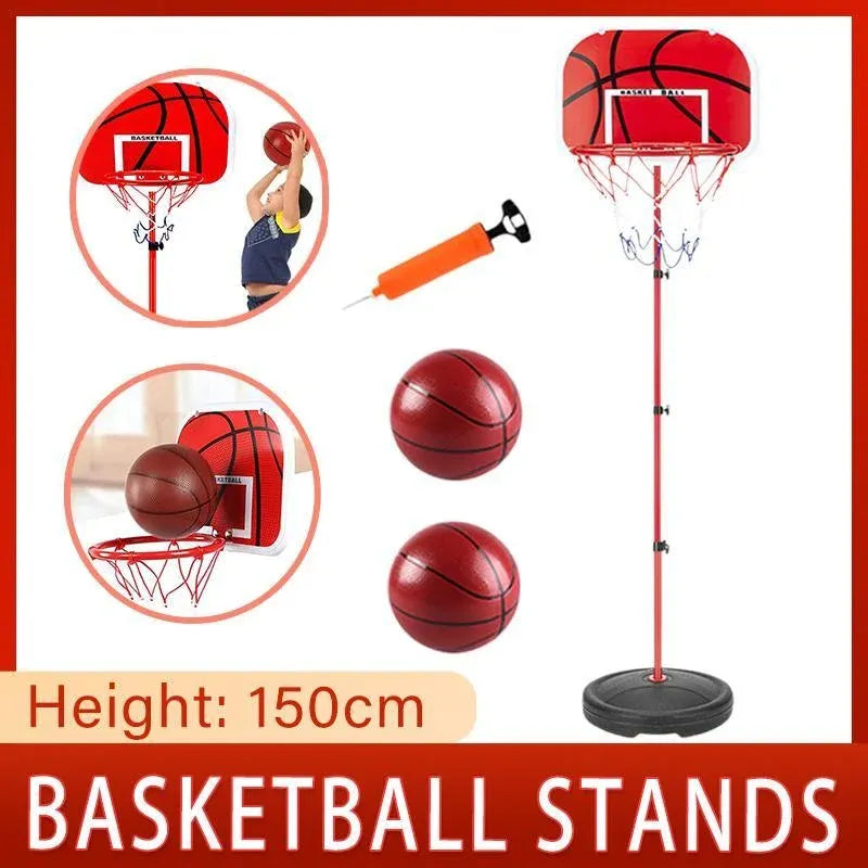 Adjustable Basketball Rack with Iron Rod Frame