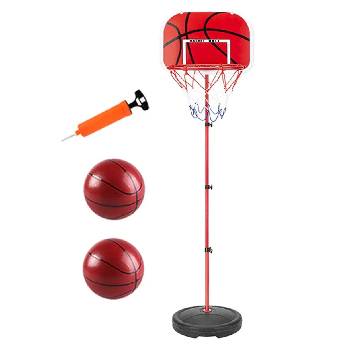 Adjustable Basketball Rack with Iron Rod Frame
