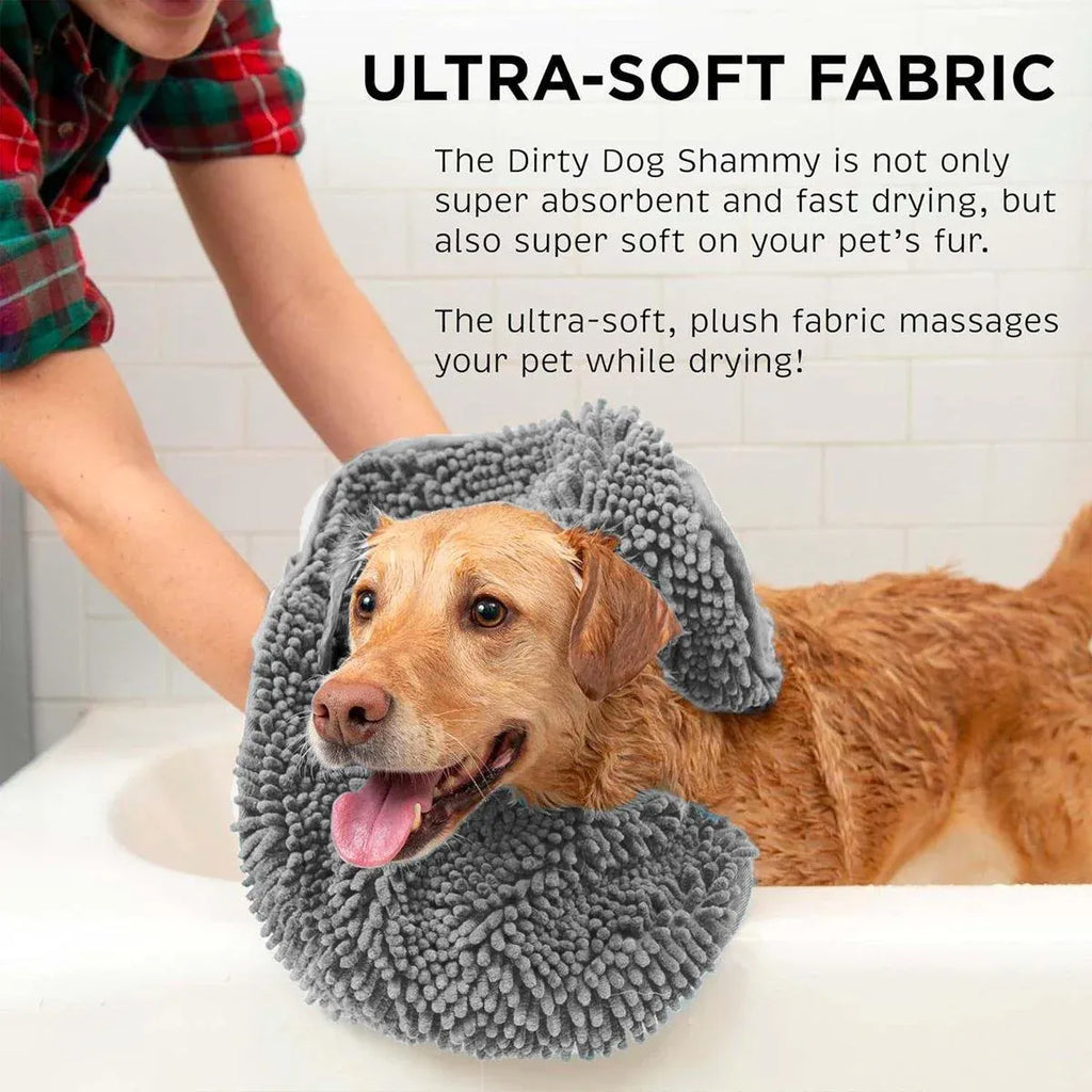 Quick Drying Pet Bath Towel Fast Absorbent Dog Cat Cleaning Towel