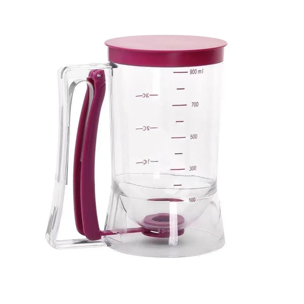 Batter Dispenser Measuring Jug with Lid, 990 ml, Purple