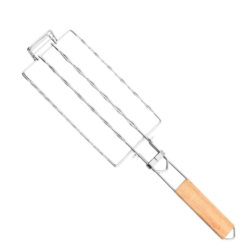 Portable Sausage Grill Net BBQ Tool Hot Dog Grill Holder Cooking