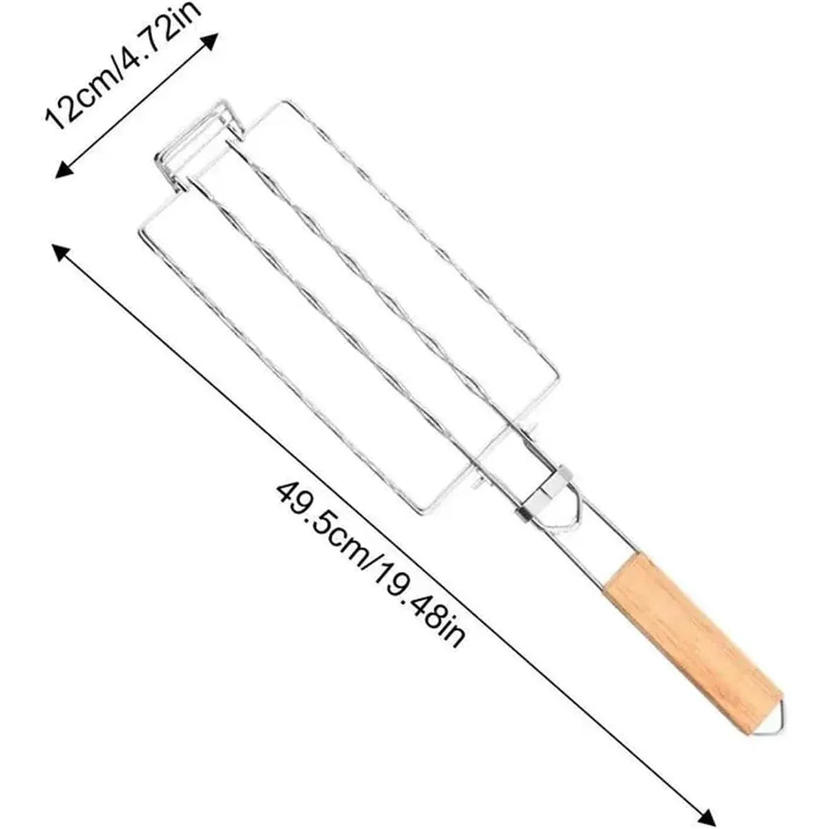 Portable Sausage Grill Net BBQ Tool Hot Dog Grill Holder Cooking