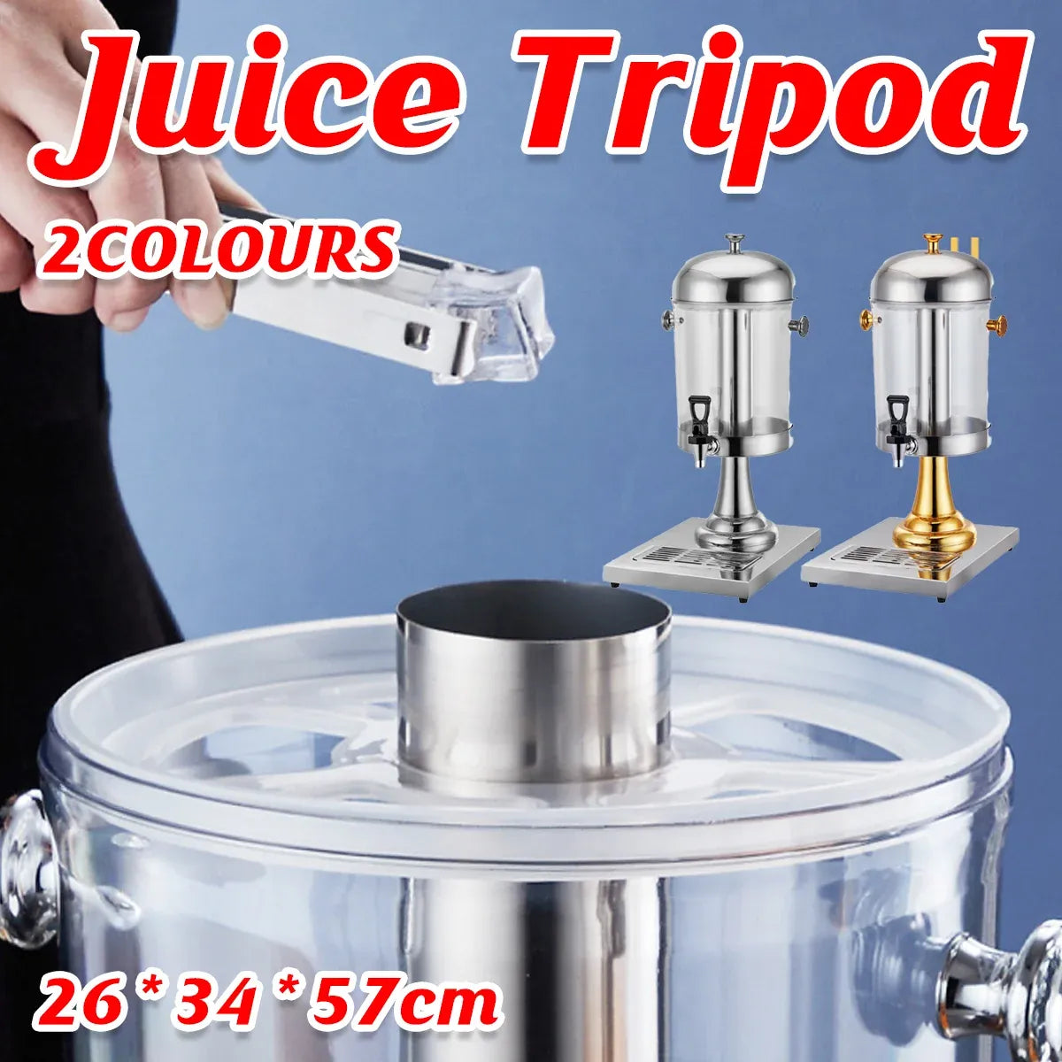 8L Stainless Steel Juice Dispenser Cold Beverage Coffee Milk Tea