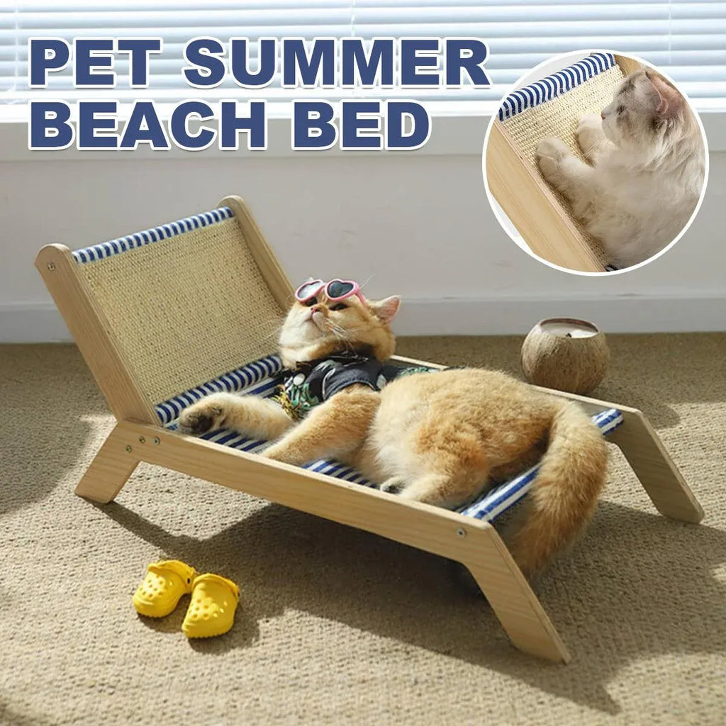 Cat Bed Summer Lounger Pet Sleeping Nest Breathable Comfortable Bed