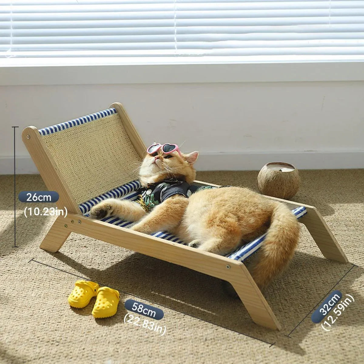 Cat Bed Summer Lounger Pet Sleeping Nest Breathable Comfortable Bed