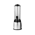 Beer Tower Drink Dispenser with Tap, Silver, 2.5 L
