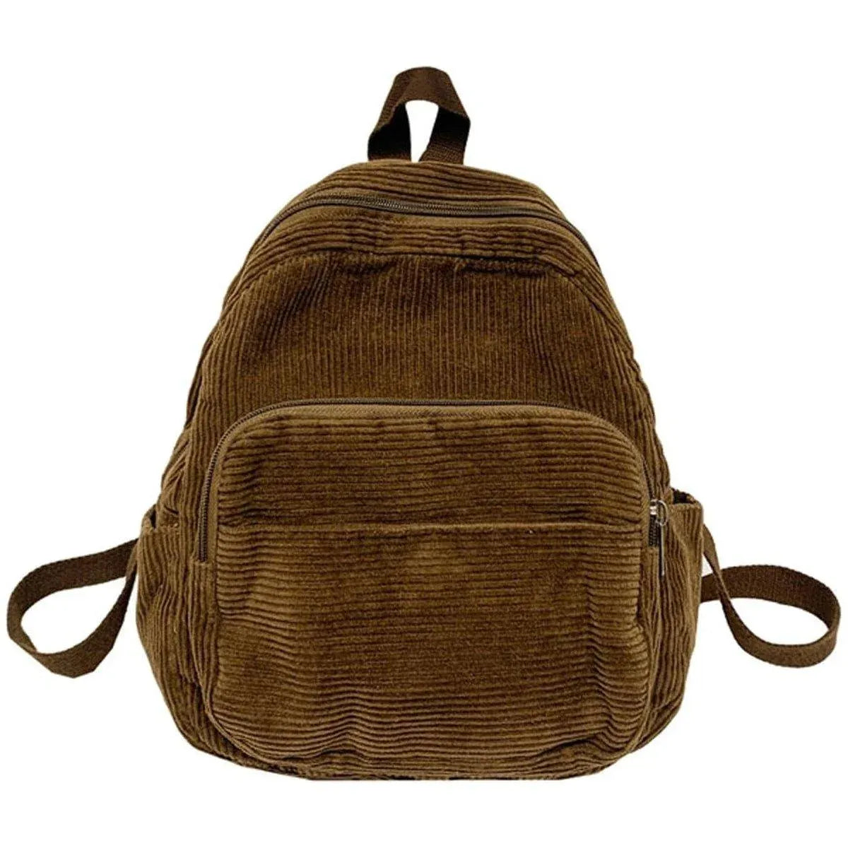 Schoolbag Corduroy Shoulder Bag Simple Mini Backpack for Daily