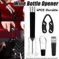 4PCS Wine Bottle Opener Set for Home Bar Kitchen Wine Lovers Birthday