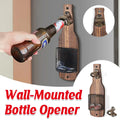 Wooden Wall Mounted Bottle Opener Solid Wood Beer Opener Rustic Home