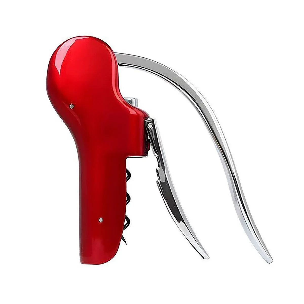 Goose-Shaped Zinc Alloy Wine Bottle Opener, Red
