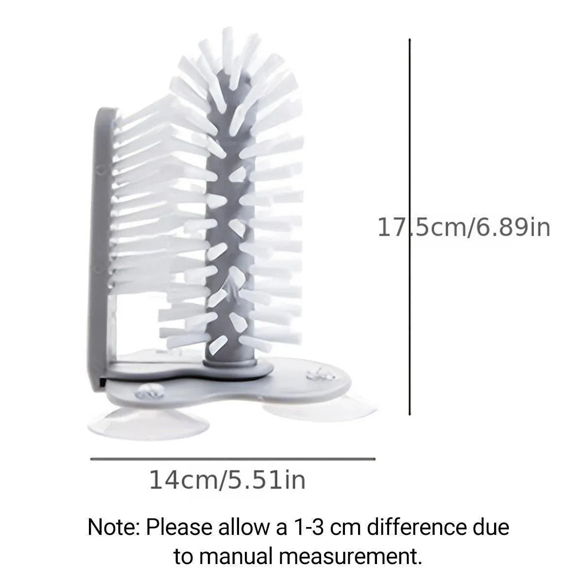 Sink Water Bottle Cleaning Brush Glass Cup Brush Suction Cup