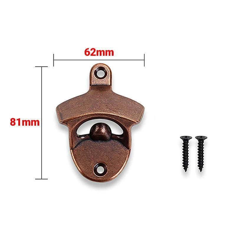 Rustic Wall Mounted Bottle Openers, Set of 10