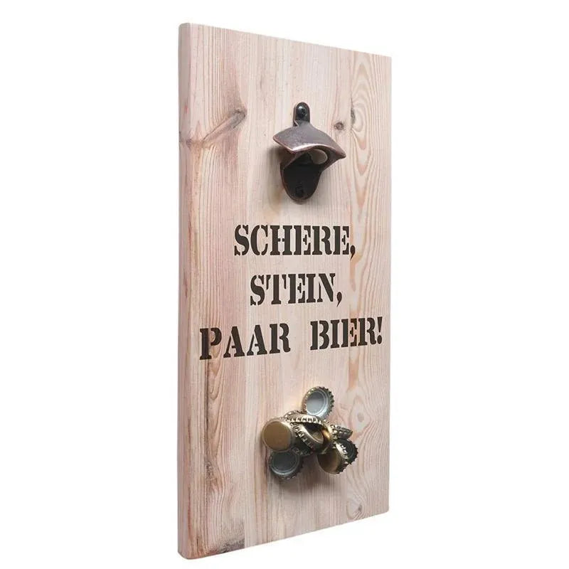 Rustic Wall Mounted Bottle Openers, Set of 10