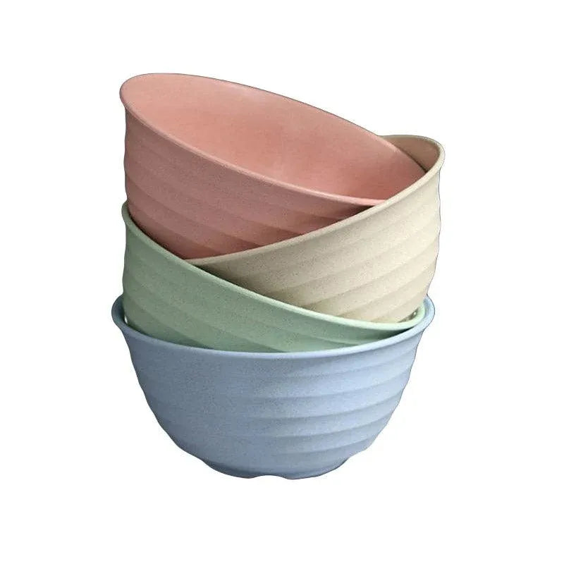 Wheat Straw Bowls, 17 cm, Set of 4