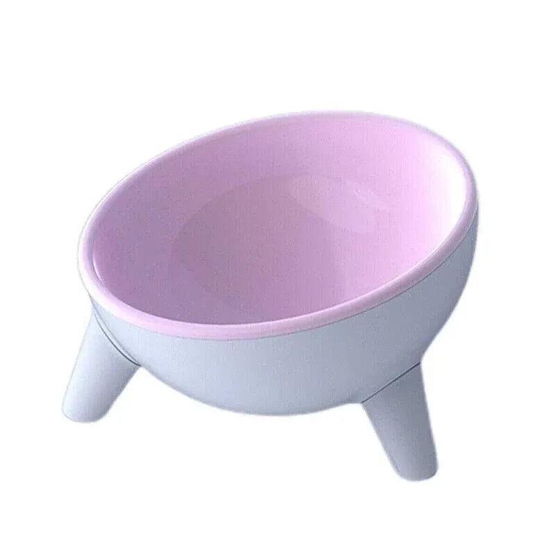 Raised Cat Bowl Pet Feeder Pet Bowl Elevated Dog Bowls 15° Tilted Pet