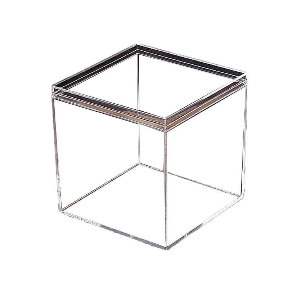 10PCS Clear Acrylic Plastic Boxes Square Storage Containers for