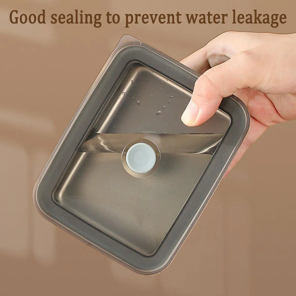 4pcs Sealed Crisper Food Storage Container Set Bento Box Refrigerator