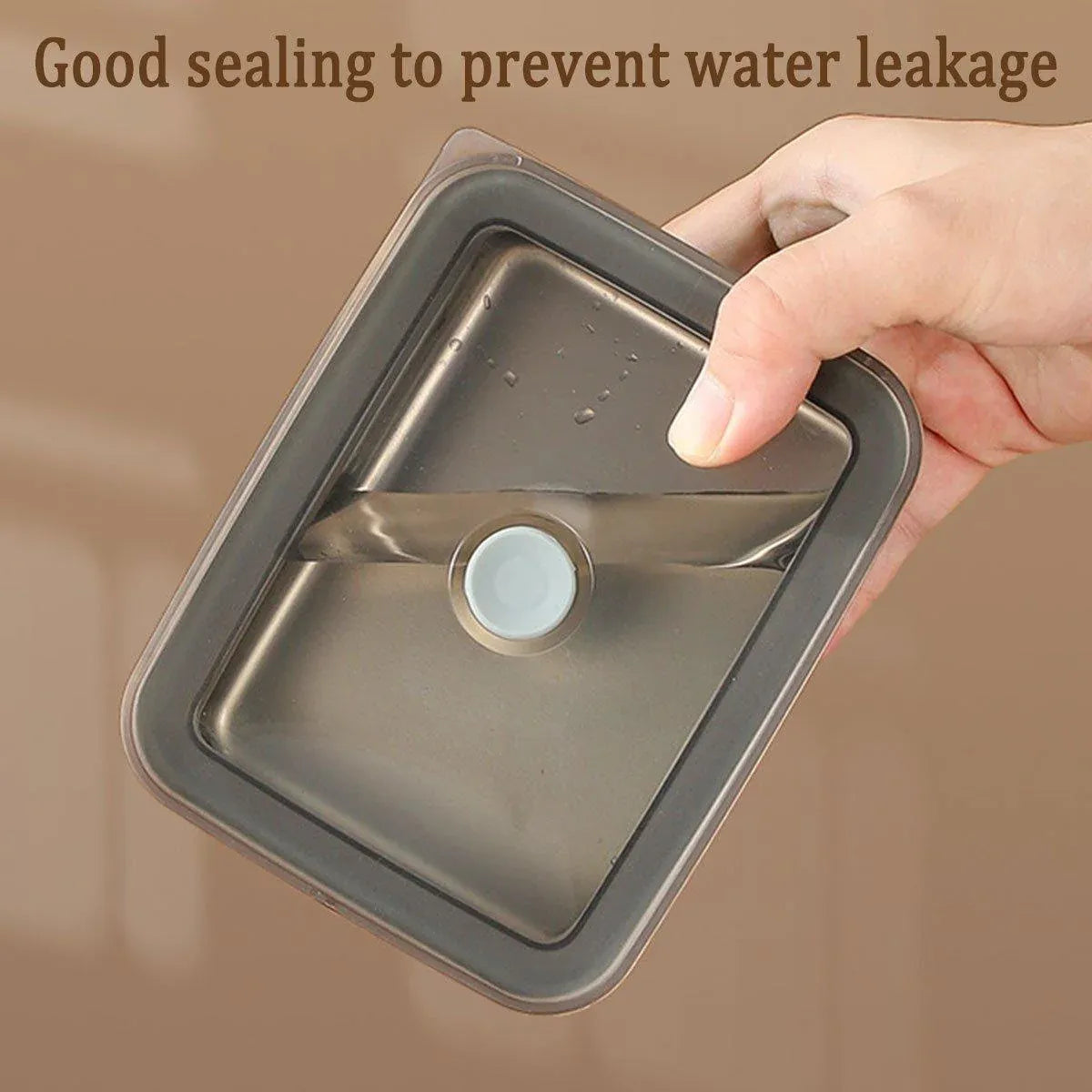 4pcs Sealed Crisper Food Storage Container Set Bento Box Refrigerator