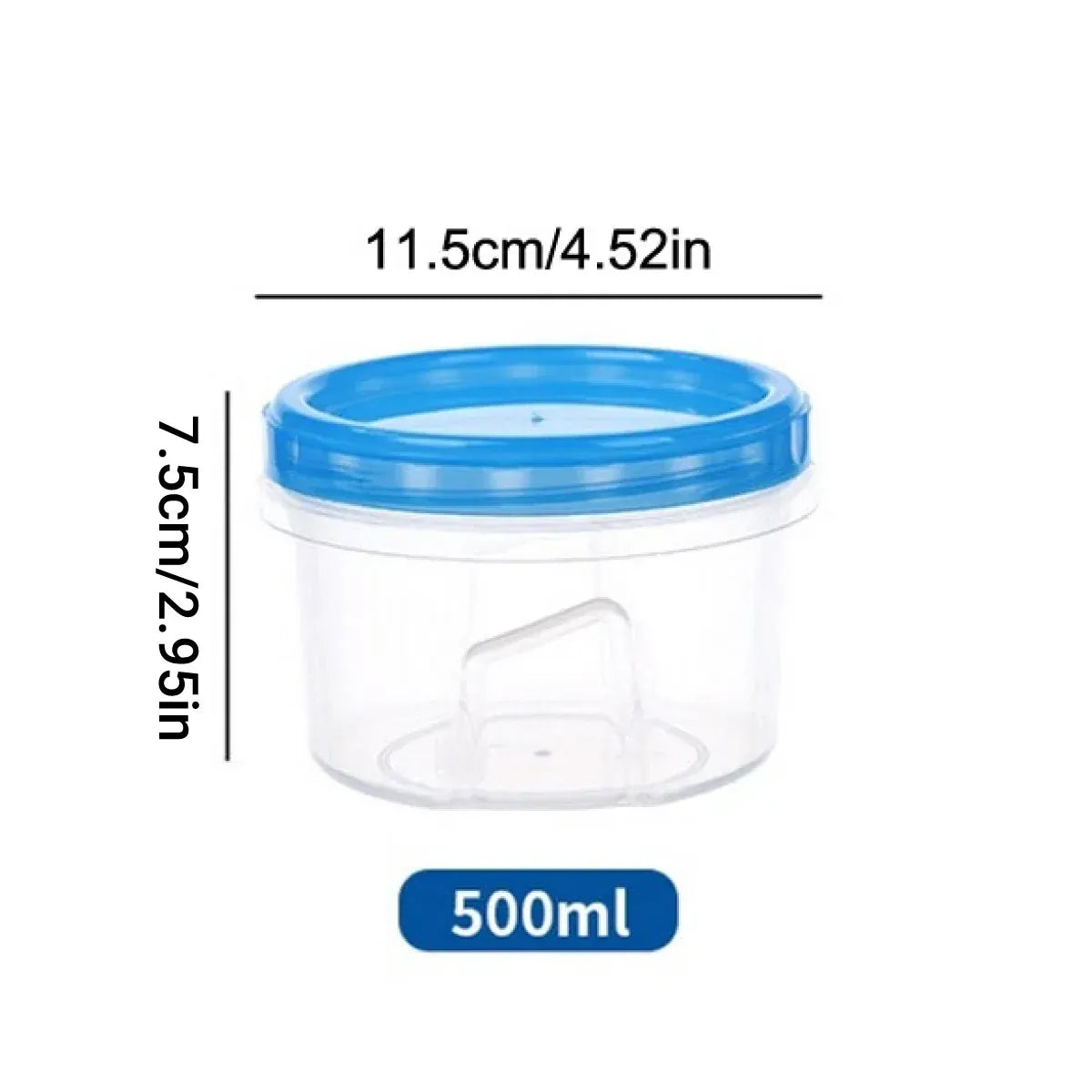 6PCS Reusable Food Storage Box Set Freezer Containers Lunch Prep