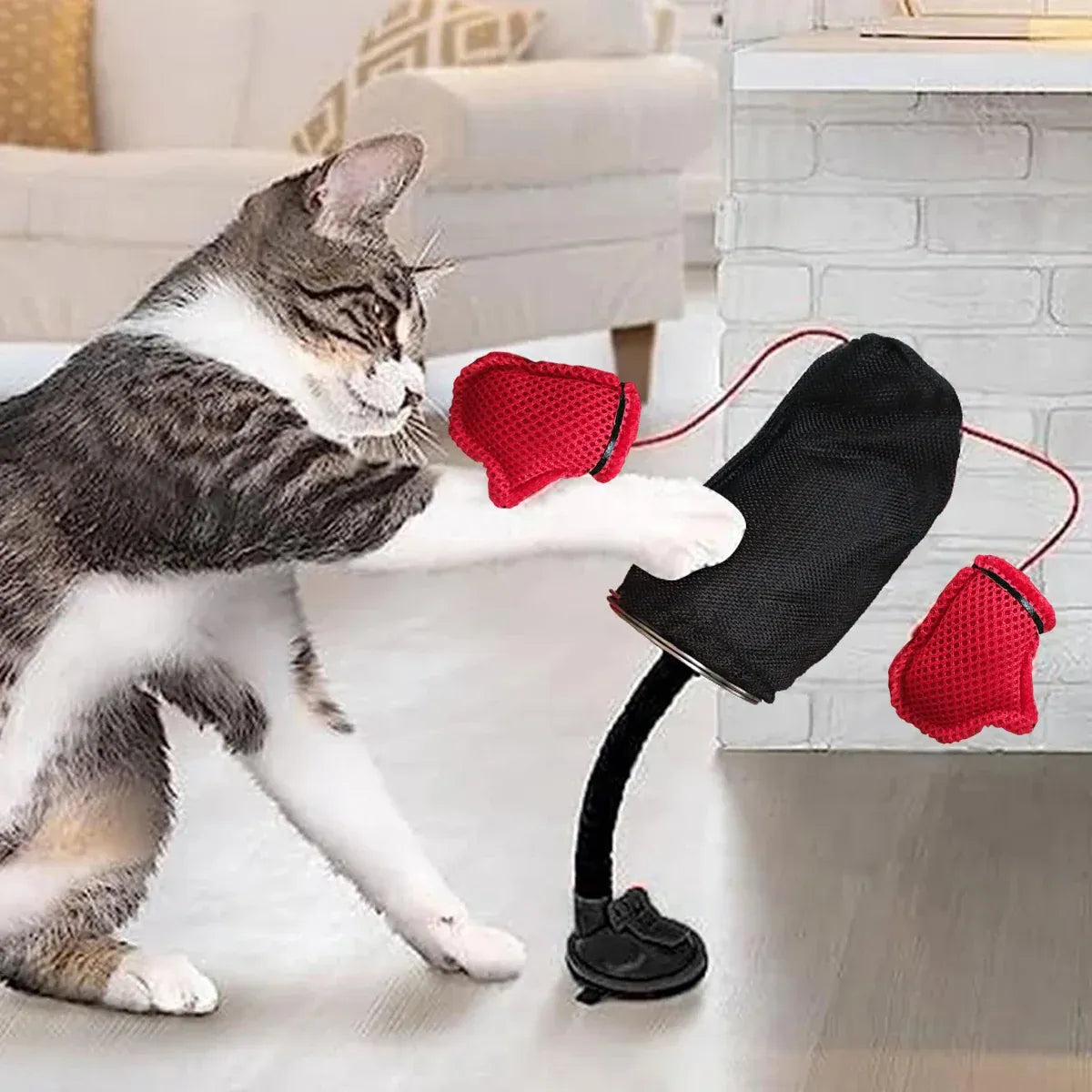 Tease Cat Toys Multi-Functional Cat Boxing Game Interactive Fun Toy