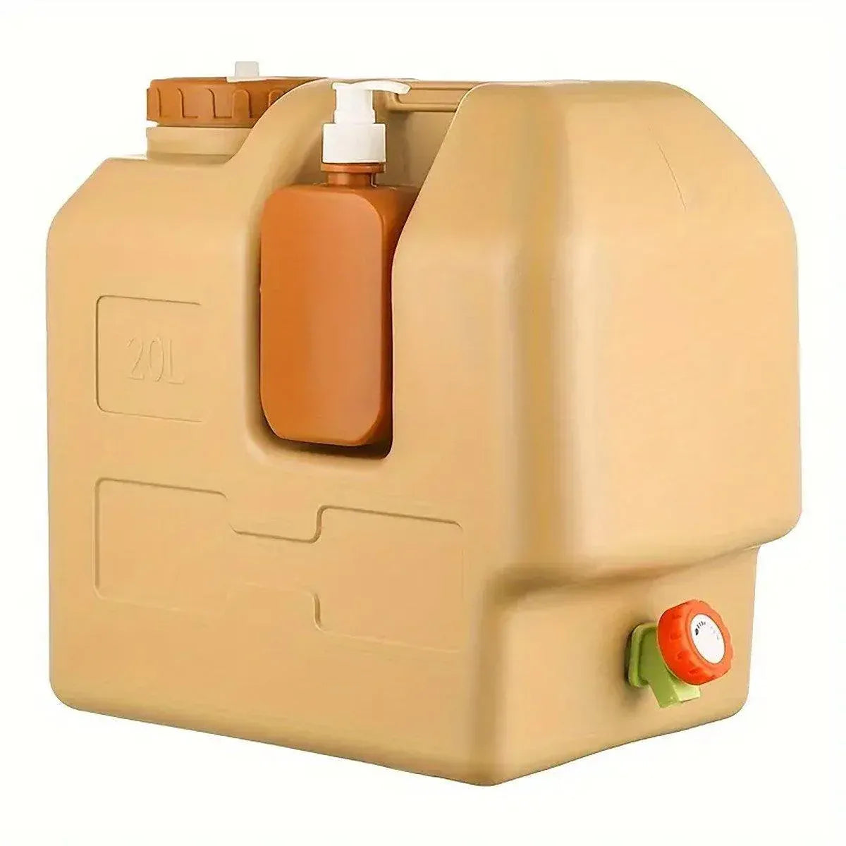 20L Outdoor Camping Portable Storage Bucket with Tap Drinking