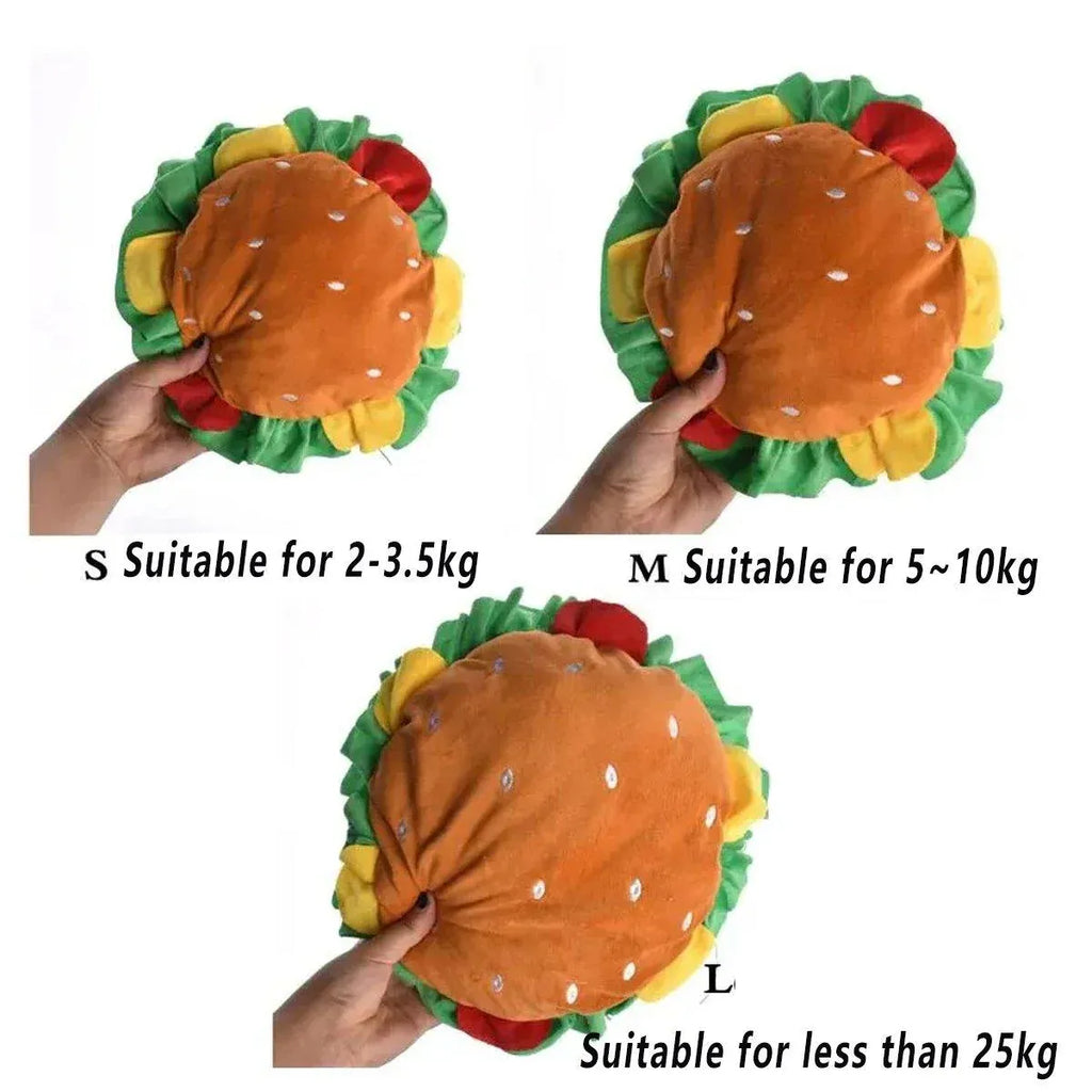 Cute Pet Hamburger Headgear Headdress