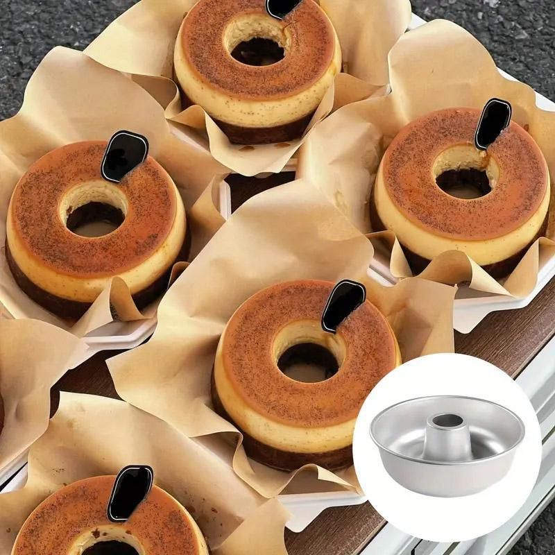 Non-Stick Hollow Centre Cake Moulds, 4 Inch, Set of 4
