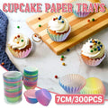 Gradient Colour Cupcake Paper Cases, Pack of 300