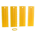 Cake Decorating Scraper and Icing Comb Set, 4 Pieces