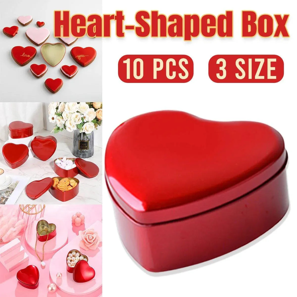 10pcs Iron Box Wedding Candy Boxes Tea Storage Durable Party Favor