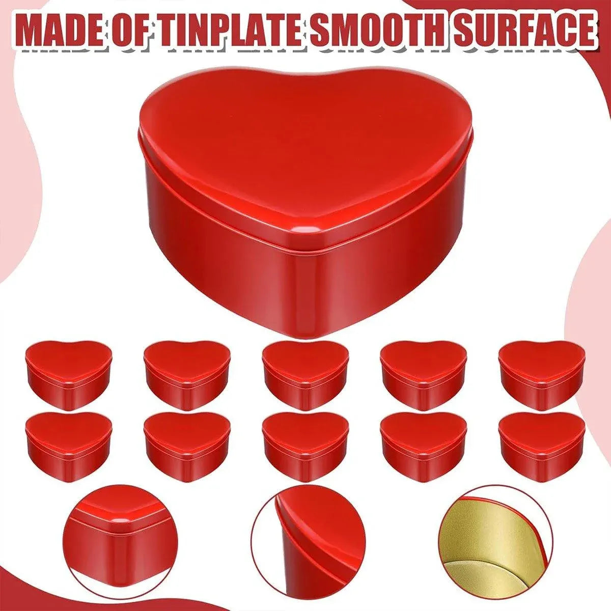 10pcs Iron Box Wedding Candy Boxes Tea Storage Durable Party Favor