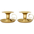 European Style Iron Candle Holders, Gold, Set of 2