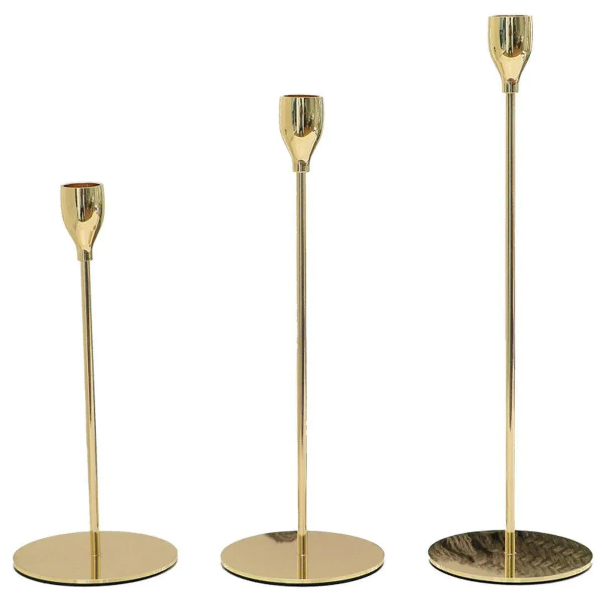 Set of 3 Decorative Candlestick Holder Candle Stand for Wedding /