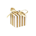 100Pcs Square Favour Boxes with Ribbon Wedding Birthday Party