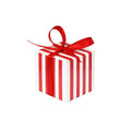 100Pcs Square Favour Boxes with Ribbon Wedding Birthday Party