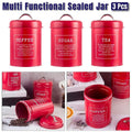 3 Pcs Multi-Purpose Sealed Jars with Airtight Lids for Kitchen