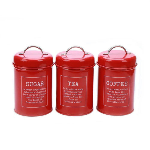 3 Pcs Multi-Purpose Sealed Jars with Airtight Lids for Kitchen