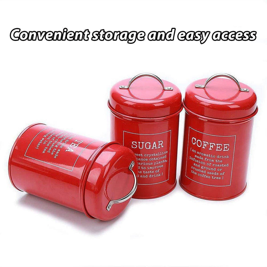 3 Pcs Multi-Purpose Sealed Jars with Airtight Lids for Kitchen