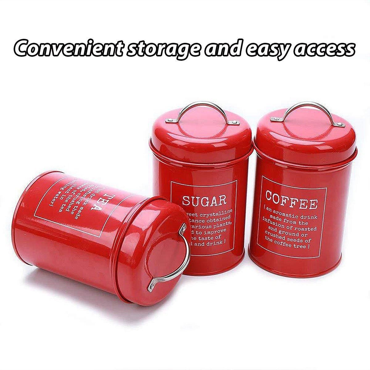 3 Pcs Multi-Purpose Sealed Jars with Airtight Lids for Kitchen
