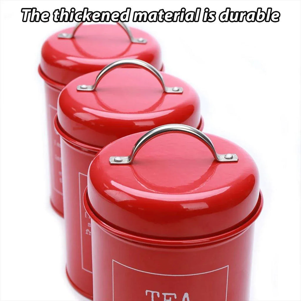 3 Pcs Multi-Purpose Sealed Jars with Airtight Lids for Kitchen
